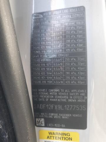 SADF12FX9L1Z77535 Jaguar aj20