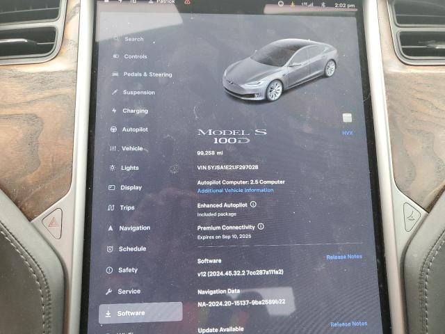 5YJSA1E21JF297028 Tesla MODEL S