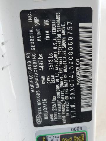 5XXGT4L39GG060757 KIA t-gdi theta ii