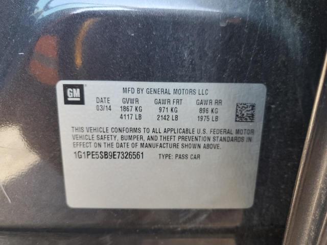 1G1PE5SB9E7326561 Chevrolet CRUZE LT