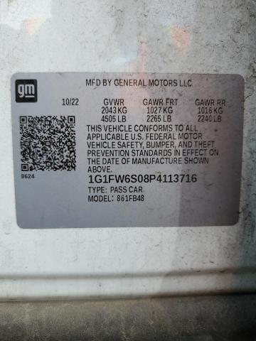 1G1FW6S08P4113716 Chevrolet BOLT EV