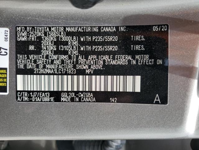 2T2HZMAA1LC171823 Lexus 2gr-fxs