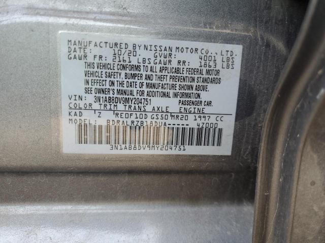 3N1AB8DV9MY204751 Nissan 2021