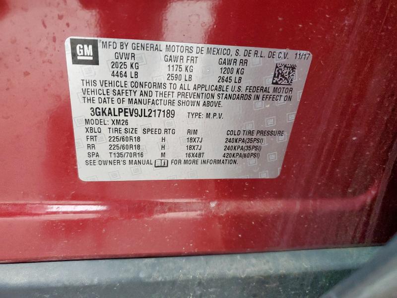 3GKALPEV9JL217189 GMC TERRAIN SL