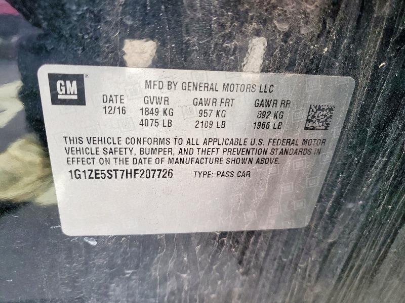 1G1ZE5ST7HF207726 Chevrolet MALIBU LT