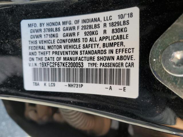 19XFC2F67KE200053 Honda Civic Lx