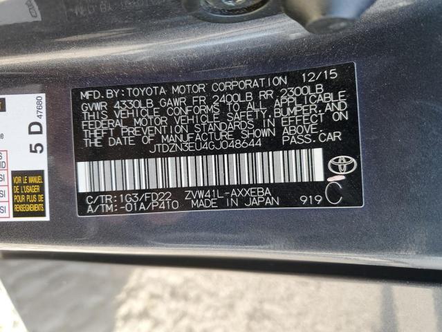 JTDZN3EU4GJ048644 Toyota 2zr-fxe, 5jm