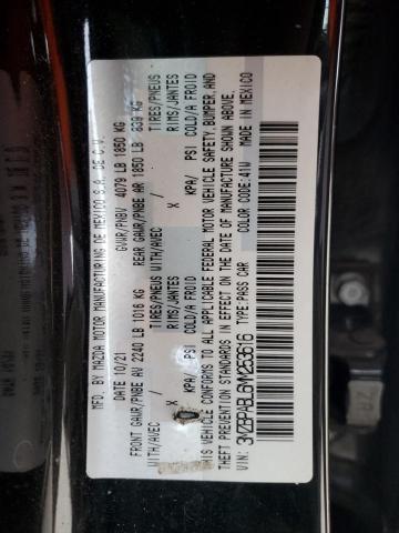 3MZBPABL6MM253616 Mazda 3 SELECT