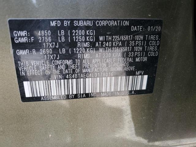 4S4BTAEC4L3178016 Subaru u5
