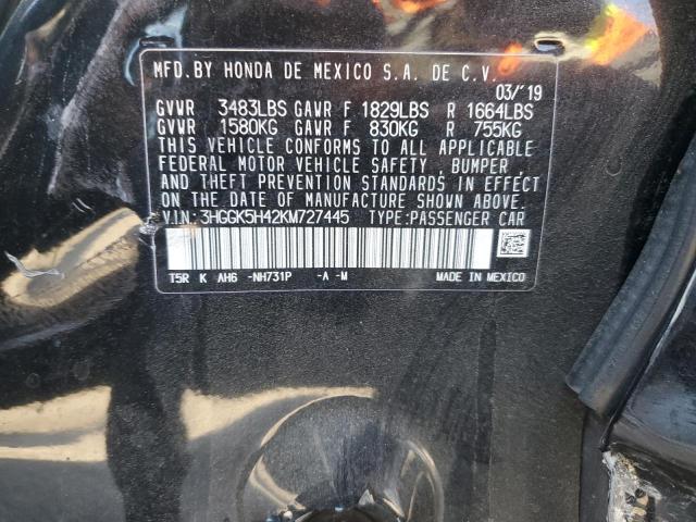 3HGGK5H42KM727445 Honda l15b1