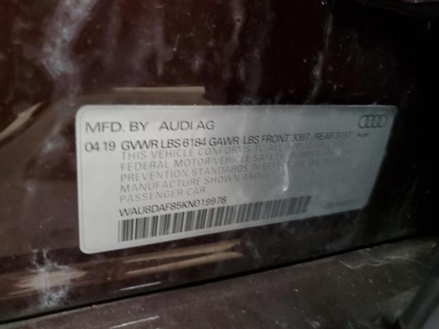 WAU8DAF85KN019978 Audi A8 L