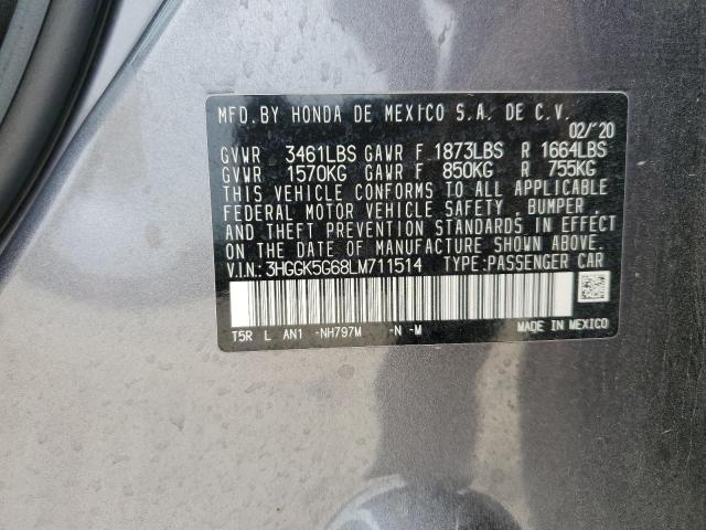 3HGGK5G68LM711514 Honda l15b1