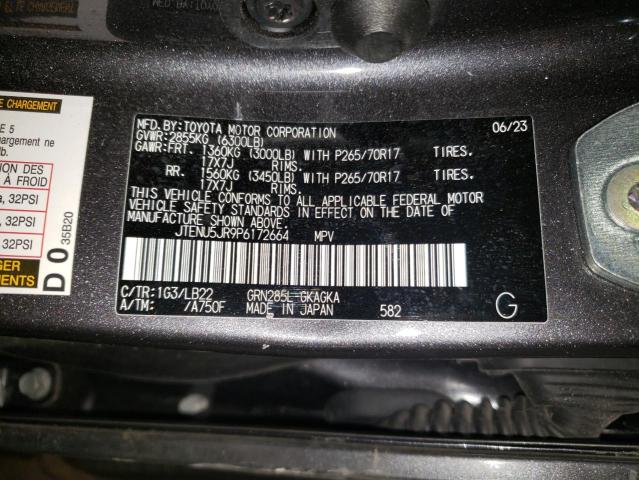 JTENU5JR9P6172664 Toyota 1gr-fe