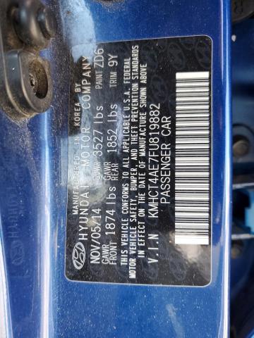KMHCT4AE7FU819882 Hyundai ACCENT GLS