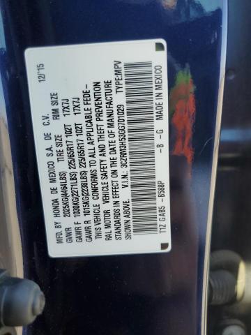 3CZRM3H53GG701029 Honda k24w9/k24v1