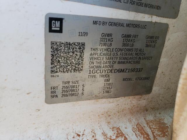 1GCUYDED6MZ150337 Chevrolet Silverado