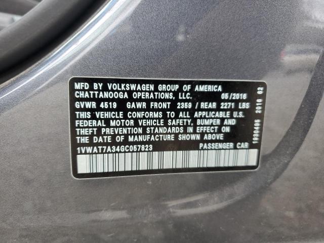 1VWAT7A34GC057823 Volkswagen PASSAT S