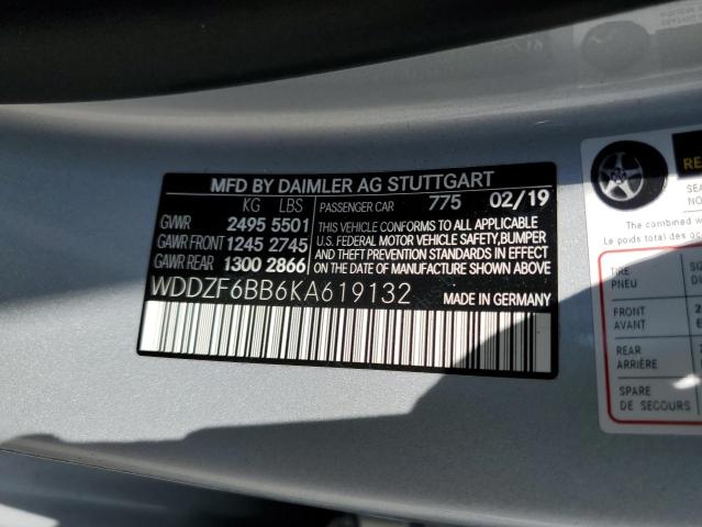 WDDZF6BB6KA619132 Mercedes-Benz m256