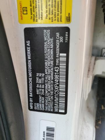 WBAVM1C5XFV498143 BMW 2015