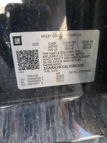 1GNSKHKC6LR261553 Chevrolet SUBURBAN K