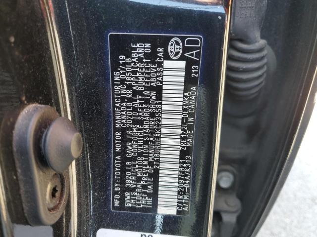 2T1BURHEXKC235581 Toyota 2zr-fe