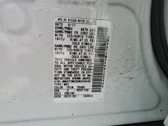 JN8AT2MV5HW284848 Nissan ROGUE S