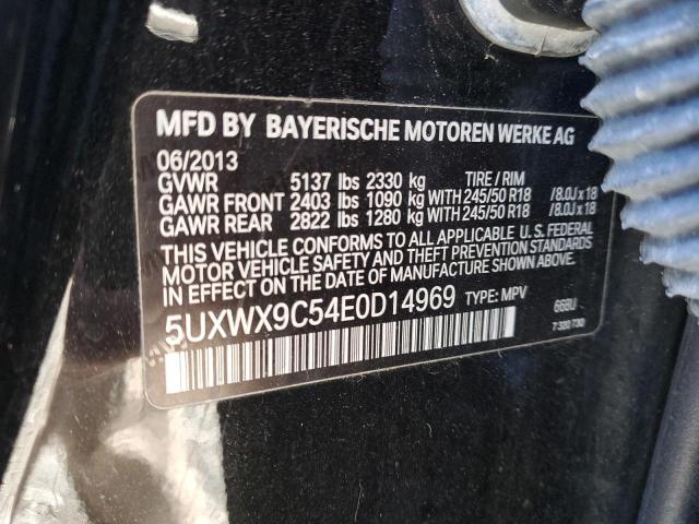 5UXWX9C54E0D14969 BMW X3 XDRIVE2