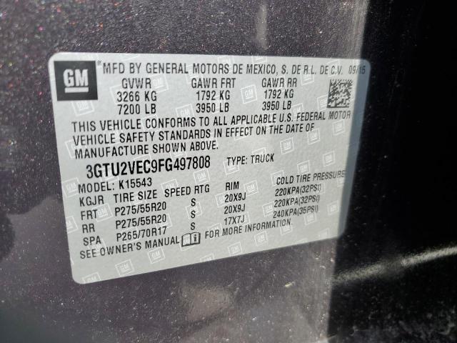 3GTU2VEC9FG497808 GMC l83 - vvt, active fuel management, aluminum