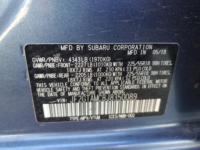 JF2GTAMC8J8350089 Subaru Crosstrek