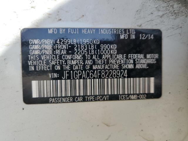 JF1GPAC64F8228924 Subaru 2.0l na