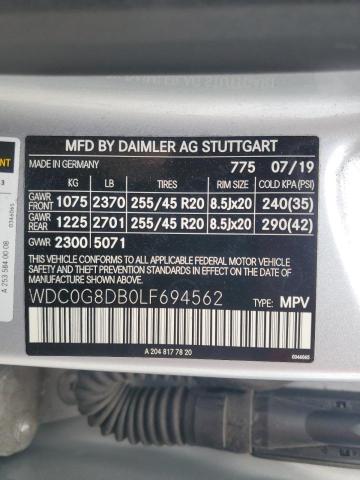WDC0G8DB0LF694562 Mercedes-Benz m264
