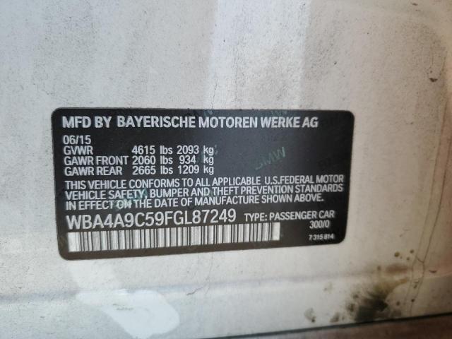 WBA4A9C59FGL87249 BMW 2015