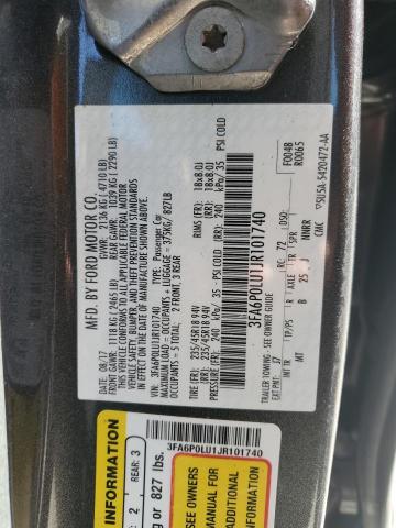 3FA6P0LU1JR101740 Ford 2.0l 4v atk hev