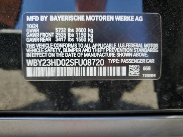 WBY23HD02SFU08720 BMW I4 Edrive