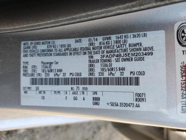 3FADP4BJ5EM203499 Ford FIESTA SE