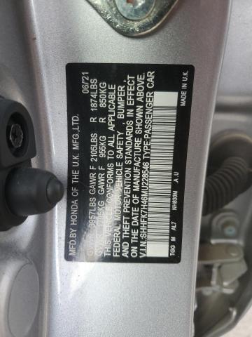 SHHFK7H46MU228546 Honda CIVIC SPOR