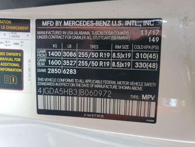 4JGDA5HB3JB060972 Mercedes-Benz m276