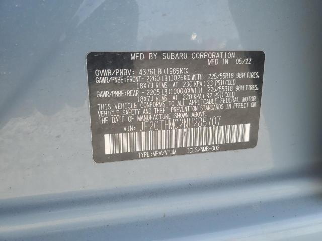JF2GTHMC2NH285707 Subaru Crosstrek