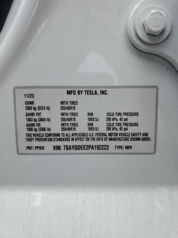 7SAYGDEE2PA192222 Tesla 2023