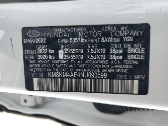 KM8KM4AE4NU090599 Hyundai 2022