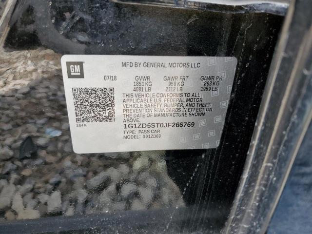 1G1ZD5ST0JF266769 Chevrolet MALIBU LT