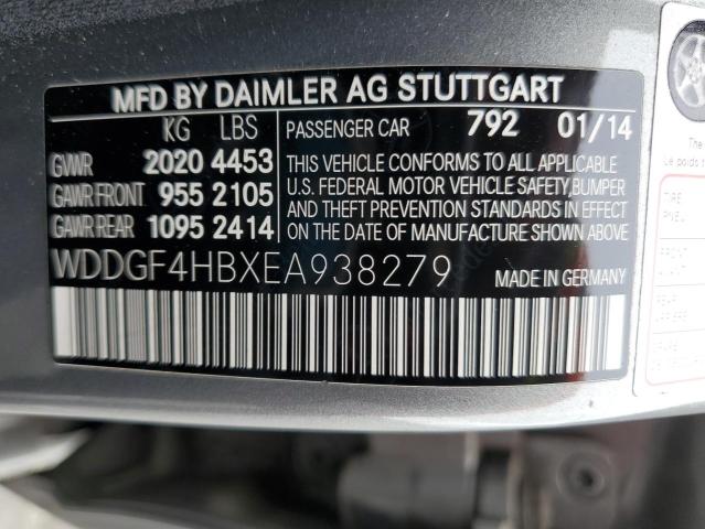 WDDGF4HBXEA938279 Mercedes-Benz 2014