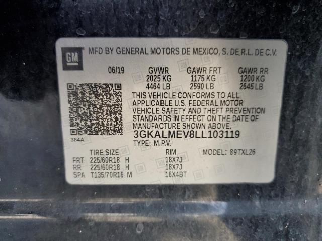 3GKALMEV8LL103119 GMC TERRAIN SL