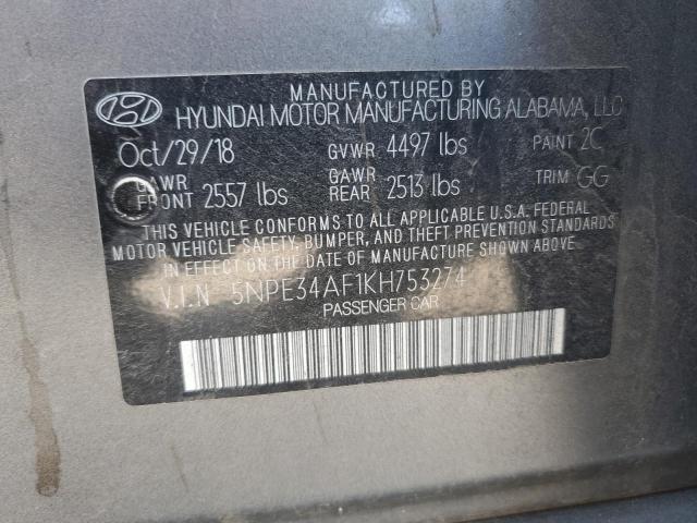 5NPE34AF1KH753274 Hyundai SONATA LIM
