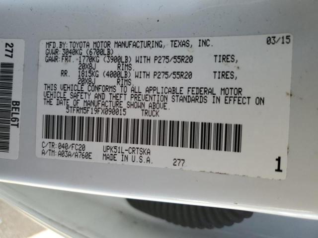 5TFRM5F19FX090015 Toyota 1ur-fe