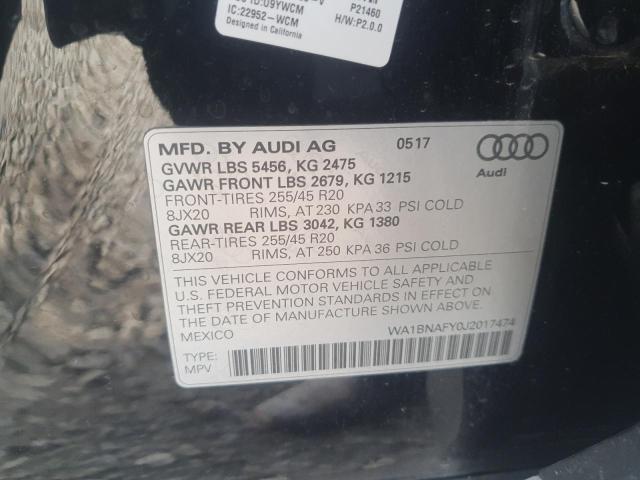 WA1BNAFY0J2017474 Audi Q5 PREMIUM