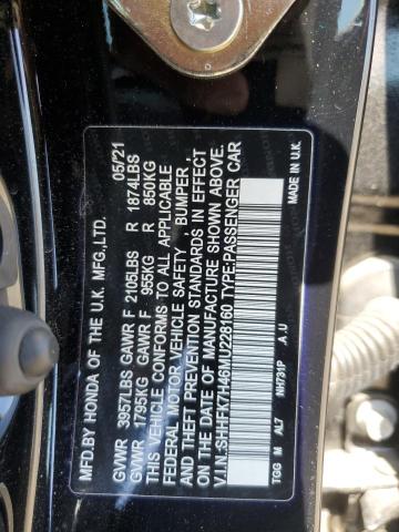 SHHFK7H46MU228160 Honda CIVIC SPOR
