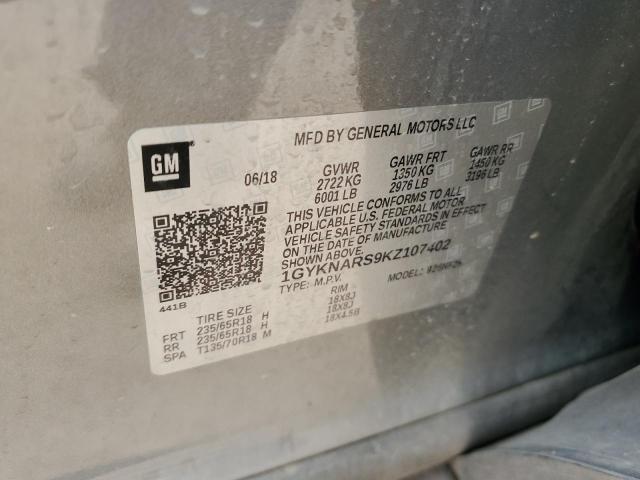 1GYKNARS9KZ107402 Cadillac XT5