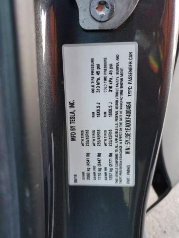 5YJ3E1EAXKF400464 Tesla MODEL 3