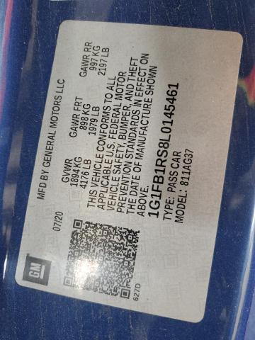 1G1FB1RS8L0145461 Chevrolet lgx - direct injection, variable valve timing, alum, gen 2